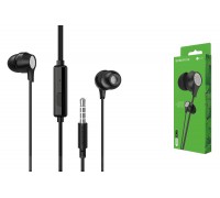 Наушники вакуумные проводные BOROFONE BM28 Tender sound universal earphones (черный)