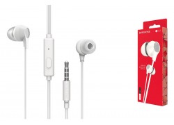 Наушники вакуумные проводные BOROFONE BM28 Tender sound universal earphones (белый)