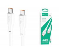 Кабель USB Type-C - USB Type-C HOCO X93 PD240W (белый) 2м