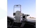 Держатель автомобильный для телефона HOCO H19 one-button console car holder цвет черный