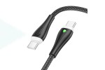 Кабель USB Type-C - USB Type-C BOROFONE BX100, PD60W (черный) 1м