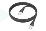 Кабель USB Type-C - USB Type-C BOROFONE BX100, PD60W (черный) 1м