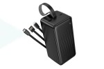 Универсальный дополнительный аккумулятор Power Bank BOROFONE BJ79C Clever with 3 cables (50000mAh) (черный)