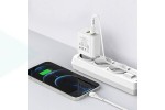 Сетевое зарядное устройство USB + USB-C BOROFONE BA55A Easy Speed PD20W + QC3.0 (белый)