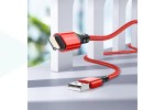 Кабель USB - Lightning BOROFONE BX54, 2,4A (красный) 1м (в оплетке)