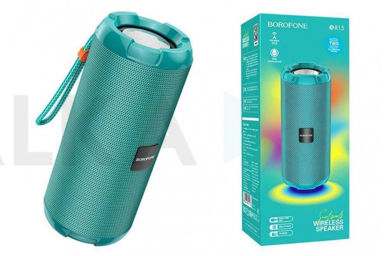 Портативная беспроводная колонка BOROFONE BR15 Smart sports BT speaker (зеленый)