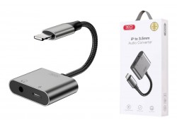 Адаптер XO Lightning на Lightning + 3.5mm NB-R258B (no need bluetooth) Tranish