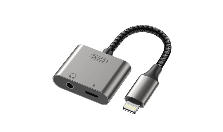 Адаптер XO Lightning на Lightning + 3.5mm NB-R258B (no need bluetooth) Tranish