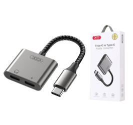 Адаптер Type-C на 2Type-C  XO NB-R257A 27W (workable for mostly samsung) Tranish