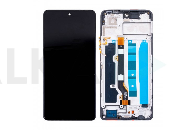 Дисплей для Tecno Spark 20 Pro (KJ6) в сборе с тачскрином + рамка (черный) org