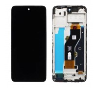 Дисплей для Tecno Spark 20 (KJ5) в сборе с тачскрином + рамка (черный) org