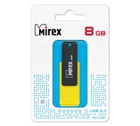 Флешка USB 2.0 Mirex CITY YELLOW 8GB (ecopack)