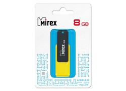 Флешка USB 2.0 Mirex CITY YELLOW 8GB (ecopack)