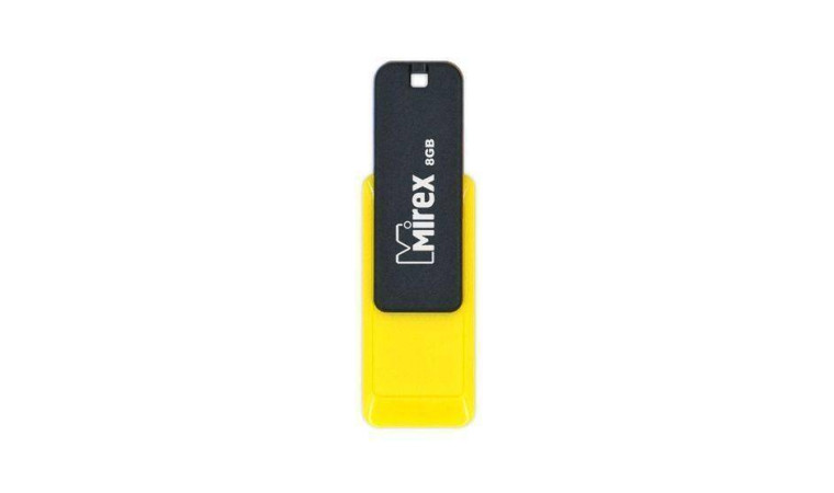 Флешка USB 2.0 Mirex CITY YELLOW 8GB (ecopack)