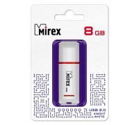 Флешка USB 2.0 Mirex KNIGHT WHITE 8GB (ecopack)