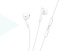 Наушники вакуумные проводные HOCO M93 wire control earphones with microphone (черный)