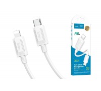 Кабель USB Type-C - Lightning HOCO X73 PD20W (белый) 1м