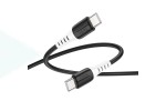 Кабель USB Type-C - USB Type-C HOCO X82 PD60W (черный) 1м (силиконовый)