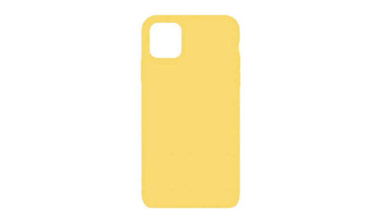 Чехол для iPhone 14 (6,1) Silicone Case Soft Touch (лимонно-желтый)