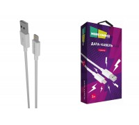 Кабель USB - Lightning More choice K24i TPE 2.1A 1м (White)