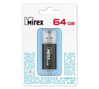 Флешка USB 2.0 Mirex UNIT BLACK 64GB (ecopack)