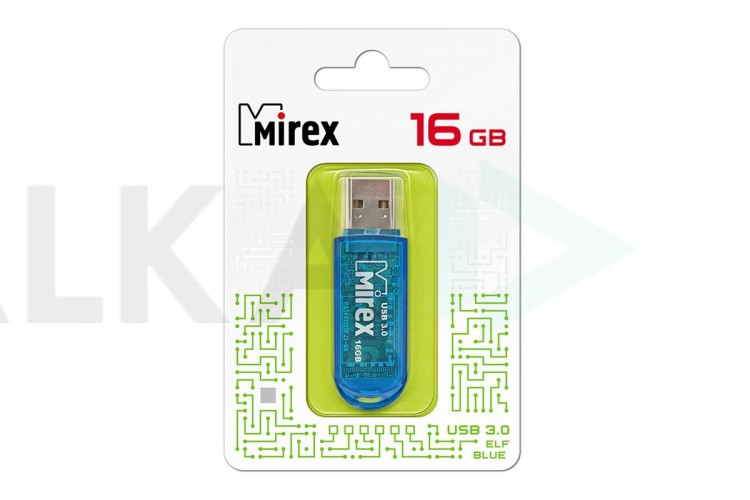 Флешка USB 3.0 Mirex ELF BLUE 16GB (ecopack)