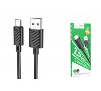 Кабель USB - USB Type-C HOCO X88 (черный) 1м 