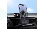 Держатель автомобильный для телефона HOCO HW33 Metal (center console) (металлический серый)