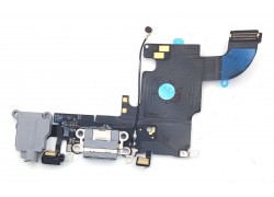 Шлейф для iPhone 6s (4.7) с разъемом зарядки + разъем гарнитуры + микрофон (серый) org