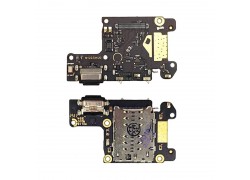Шлейф для Xiaomi Mi 9T (M1903F10G)/ Mi 9T Pro с разъемом зарядки + коннектор Sim (плата) org