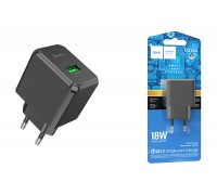 Сетевое зарядное устройство USB HOCO CS12A  QC3.0 (черный)