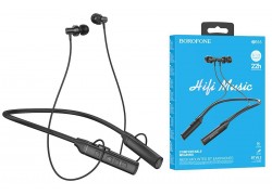 Наушники вакуумные беспроводные BOROFONE BE65 Gratified neck-mounted BT headset Bluetooth (черный)