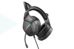 Наушники мониторные проводные с микрофоном BOROFONE BO106 Cute cat ear luminous  gaming headphones (elf cat)