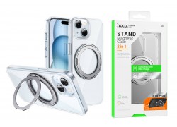 Чехол для телефона iPhone 15 Pro HOCO Rotating magnetic case for iP15 Pro (прозрачный) (AS1)