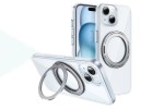 Чехол для телефона iPhone 15 Pro HOCO Rotating magnetic case for iP15 Pro (прозрачный) (AS1)