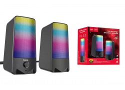 Акустическая система 2.0 HOCO DS14 RGB Rihytmic Spectrum (черный)