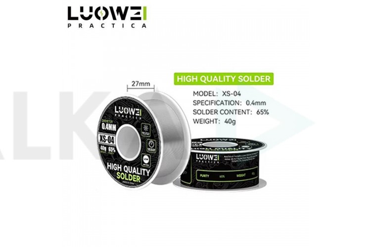 Припой (катушка) LUOWEI XS-04 0.4мм (40гр.)
