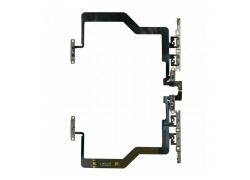 Шлейф для iPhone 12 Pro Max с кнопкой включения + кнопки громкости + металлический фиксатор HQ