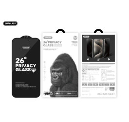 Защитное стекло SUPGLASS SG-12 Full Screen Coverage 26° Privacy Glass iPhone 15 Pro (6.1)