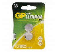 Батарейка литиевая GP CR2032 BL2 (цена за блистер 2 шт)