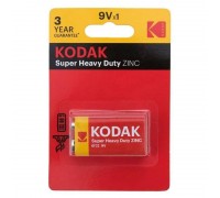 Батарейка солевая KODAK 6F22/1BL Super Heavy Duty