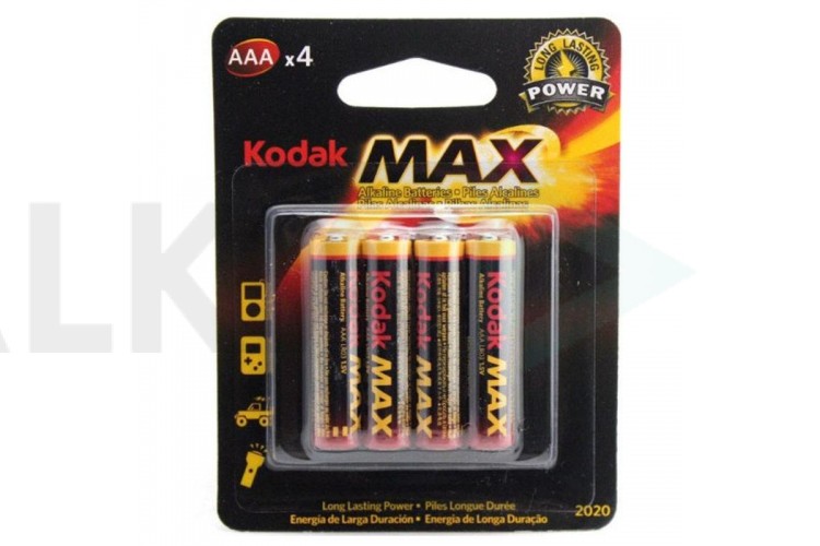 Батарейка алкалиновая Kodak MAX LR03/286 AAA BL4 (цена за блистер 4 шт)