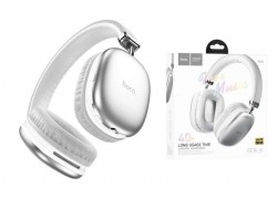 Наушники мониторные беспроводные HOCO W35 wireless headphones Bluetooth (серебристый)