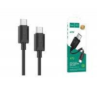 Кабель USB Type-C - USB Type-C HOCO X73 PD60W (черный) 1м