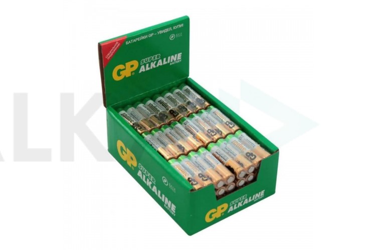 Батарейка алкалиновая GP R6/4SH PowerPlus (цена за спайку 4 шт.)