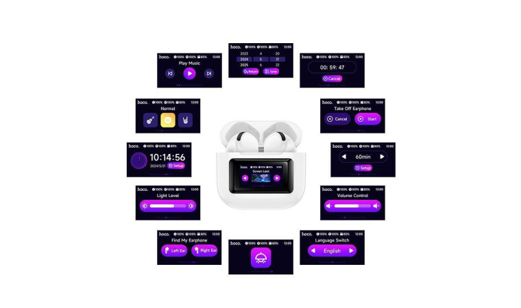Наушники вакуумные беспроводные HOCO EW73 true wireless BT headset (белый) Наушники вакуумные беспроводные HOCO EW73 true wireless BT headset (белый)