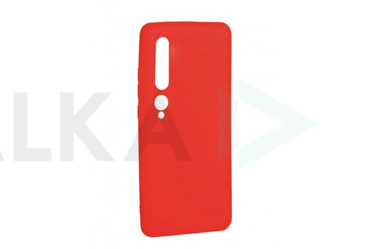 Чехол для Xiaomi Mi 10 тонкий (красный)