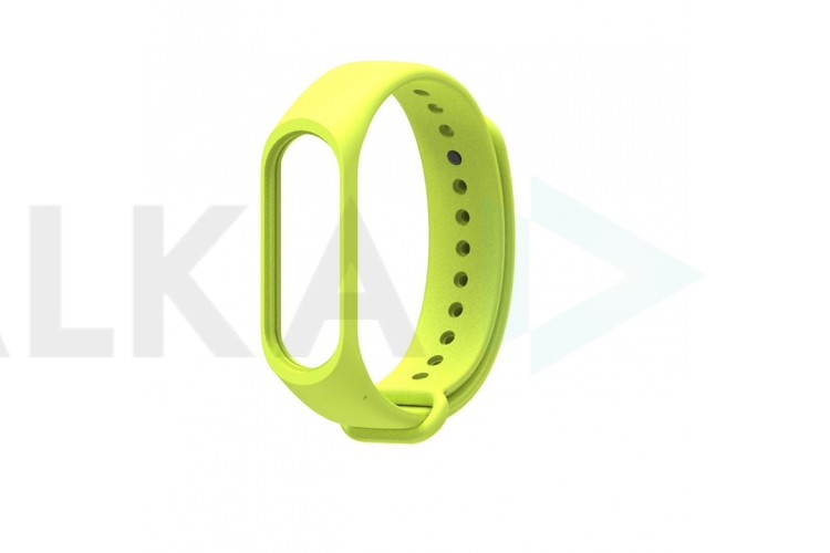 Ремешок силиконовый для XIAOMI MI Band 3/MI Band 4 цвет светлозеленый