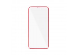 Защитное стекло дисплея iPhone 13 Mini (5.4) прозрачное со светящейся красной рамкой