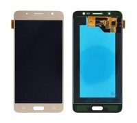 Дисплей для Samsung J710FN/DS Galaxy J7 в сборе с тачскрином (золото), OLED
